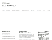 Tablet Screenshot of loimaantaidemuseo.fi